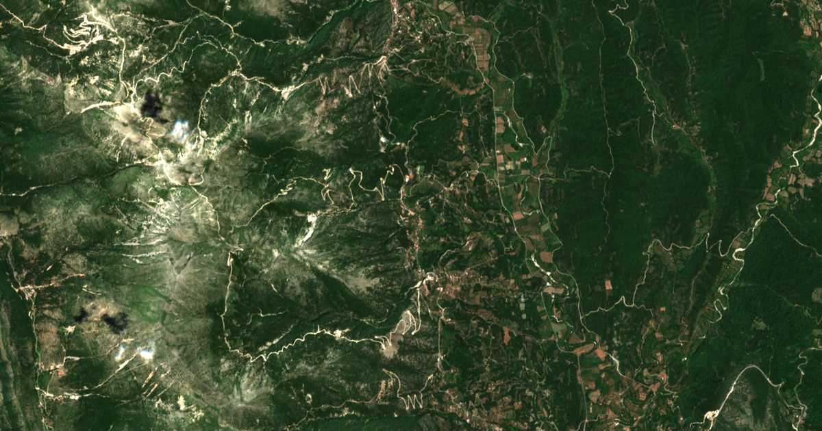 Mapa por satélite de Romanós