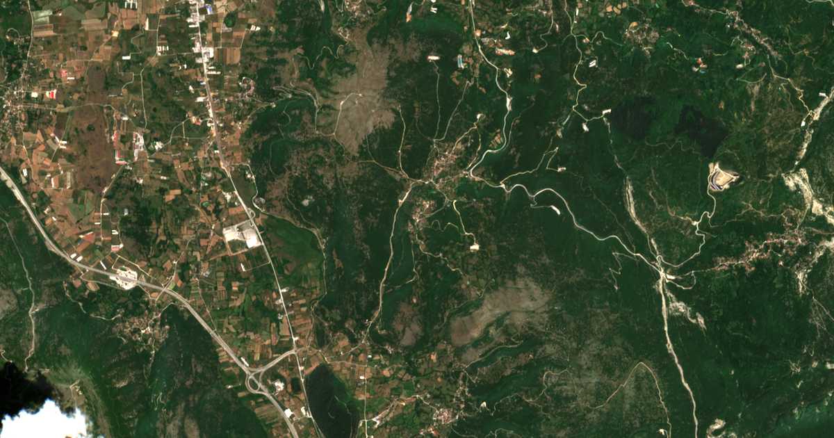 Mapa por satélite de Servianá