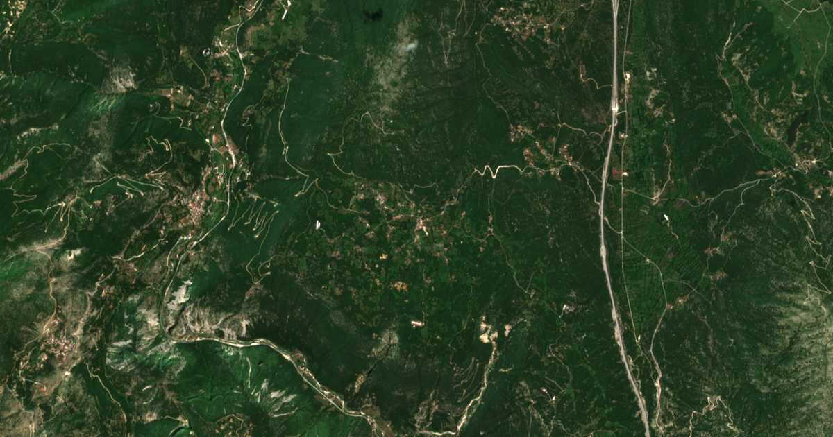 Mapa por satélite de Térovon