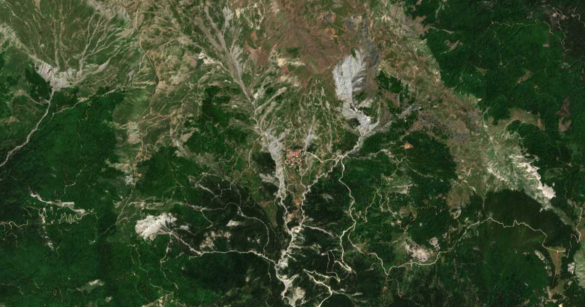 Mapa por satélite de Aetomilitsa