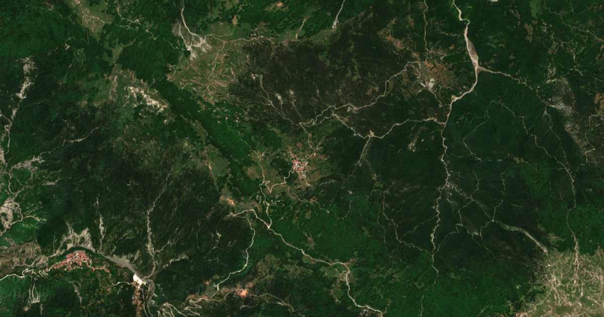 Mapa por satélite de Foúrka