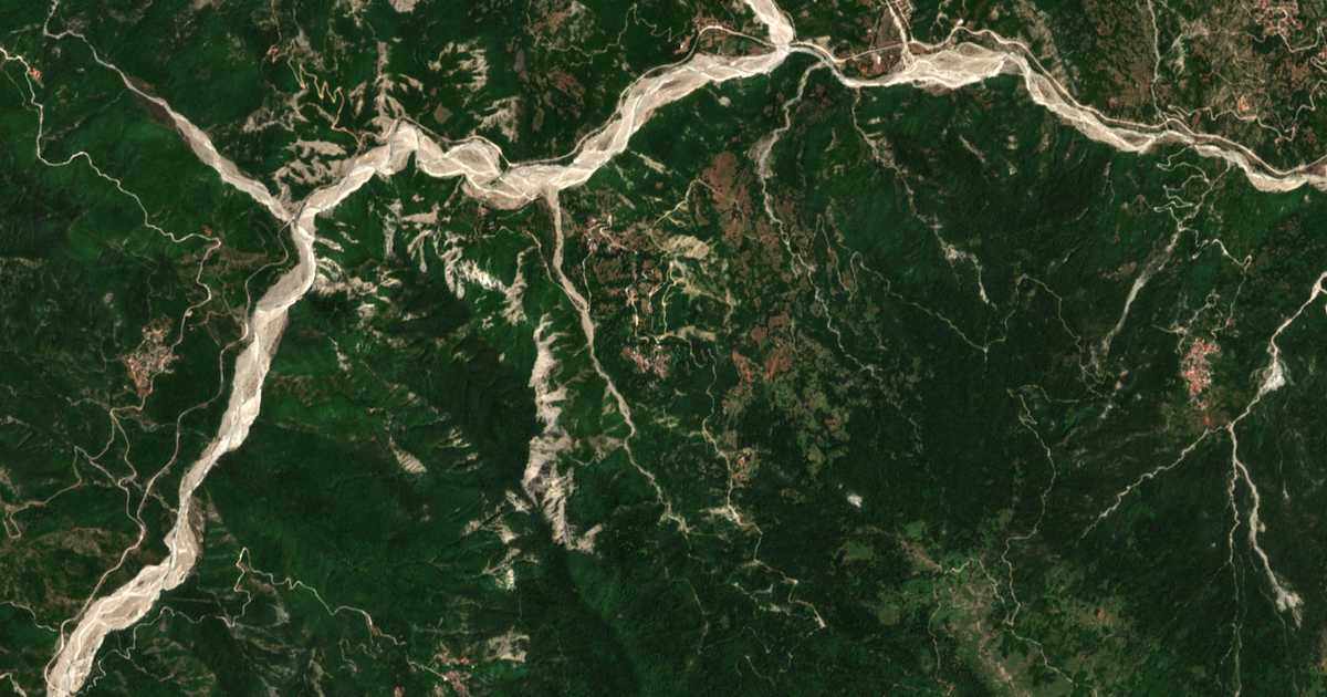 Mapa por satélite de Lagkáda