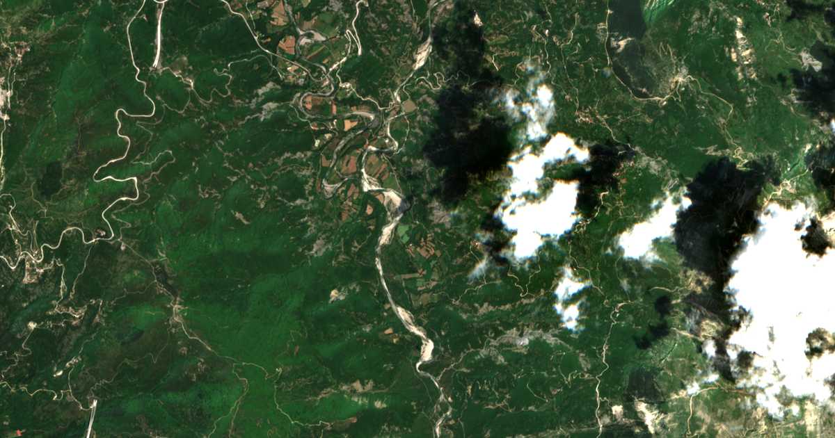 Mapa por satélite de Baltoúma