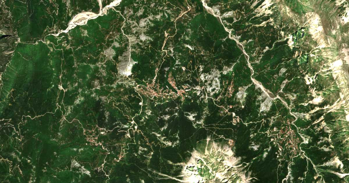 Mapa por satélite de Prámanta