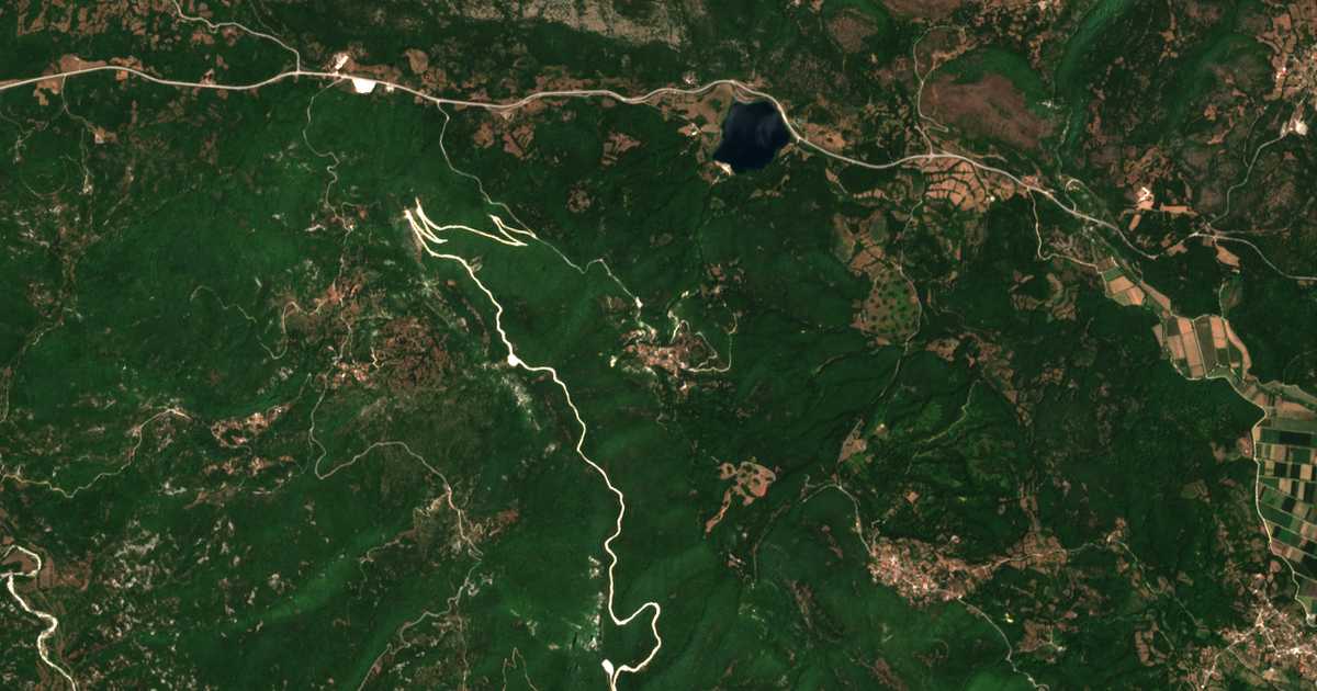 Mapa por satélite de Kryonérion