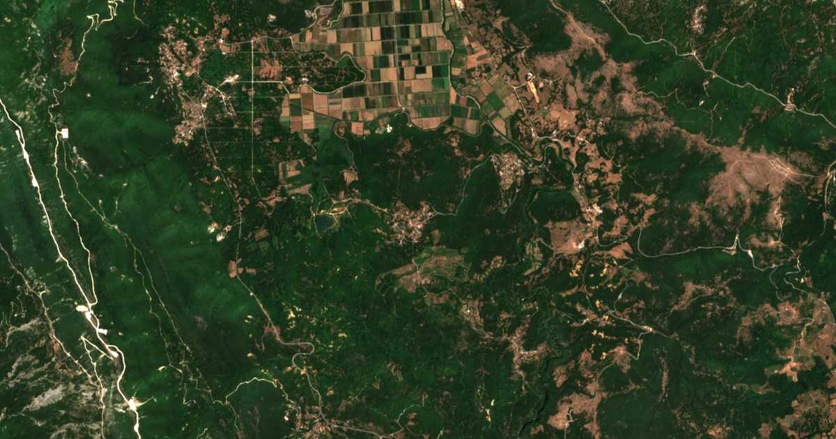 Mapa por satélite de Riáchovon