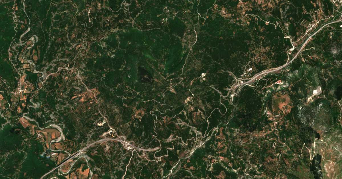 Mapa por satélite de Demátion
