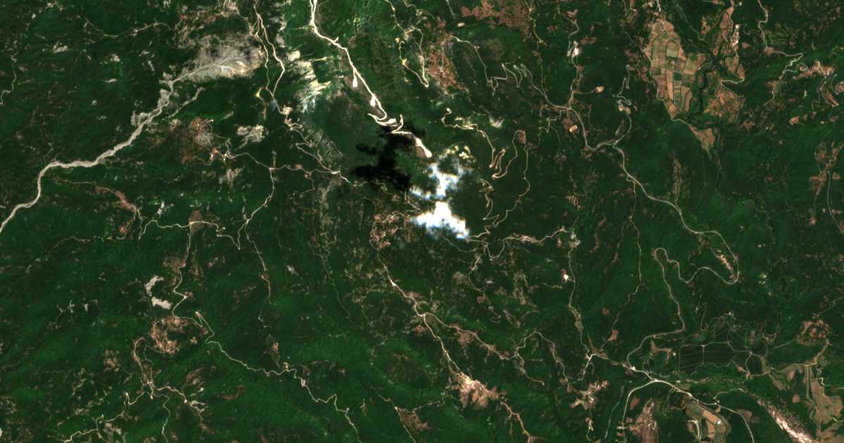Mapa por satélite de Despotikón