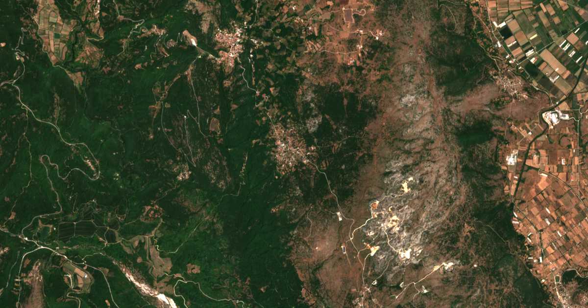 Mapa por satélite de Karítsa
