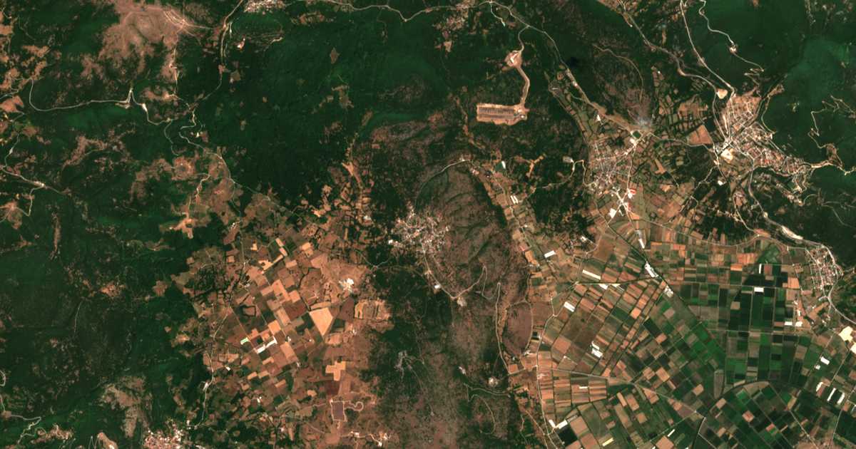 Mapa por satélite de Protópappas