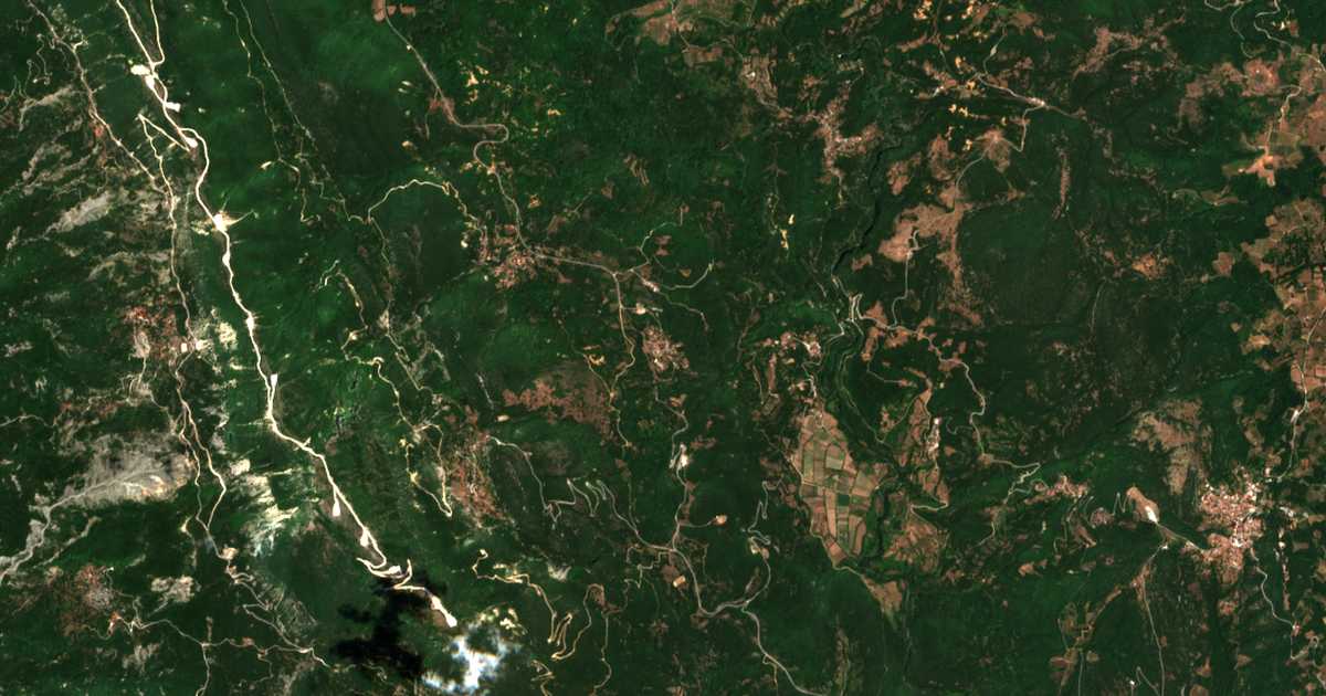 Mapa por satélite de Vasilópoulon