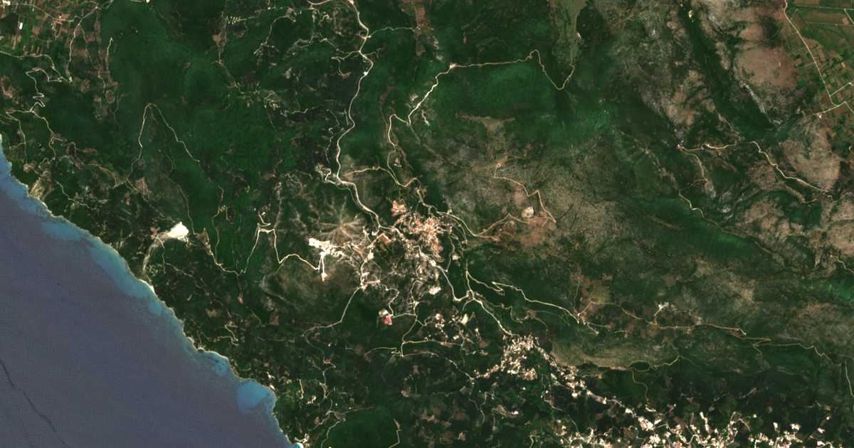 Mapa por satélite de Agiá