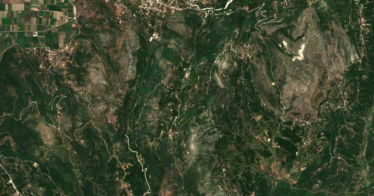 Mapa por satélite de Aidoniá