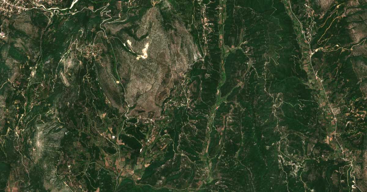 Mapa por satélite de Despotikó