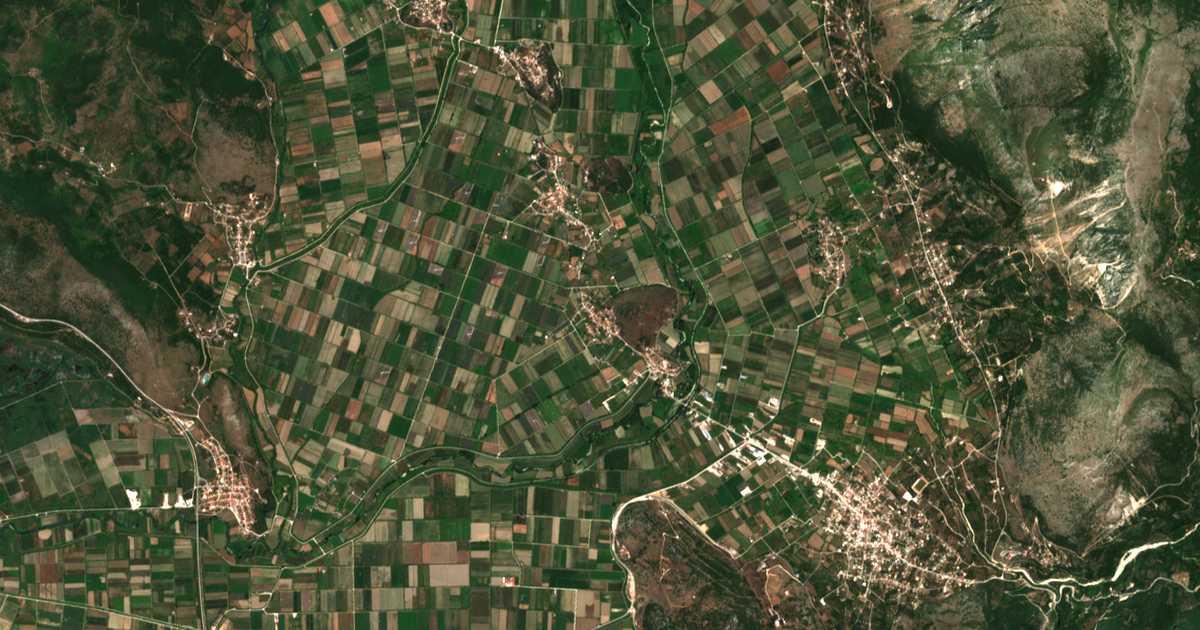 Mapa por satélite de Kastri, Preveza