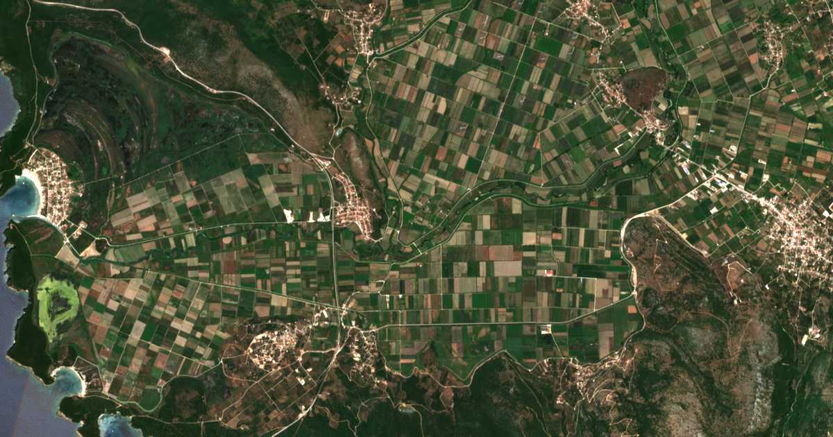 Mapa por satélite de Mesopótamon
