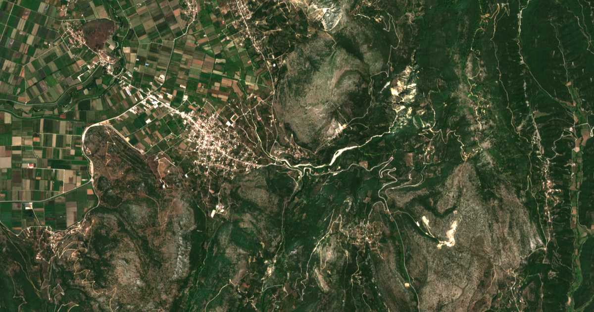 Mapa por satélite de Skepastón