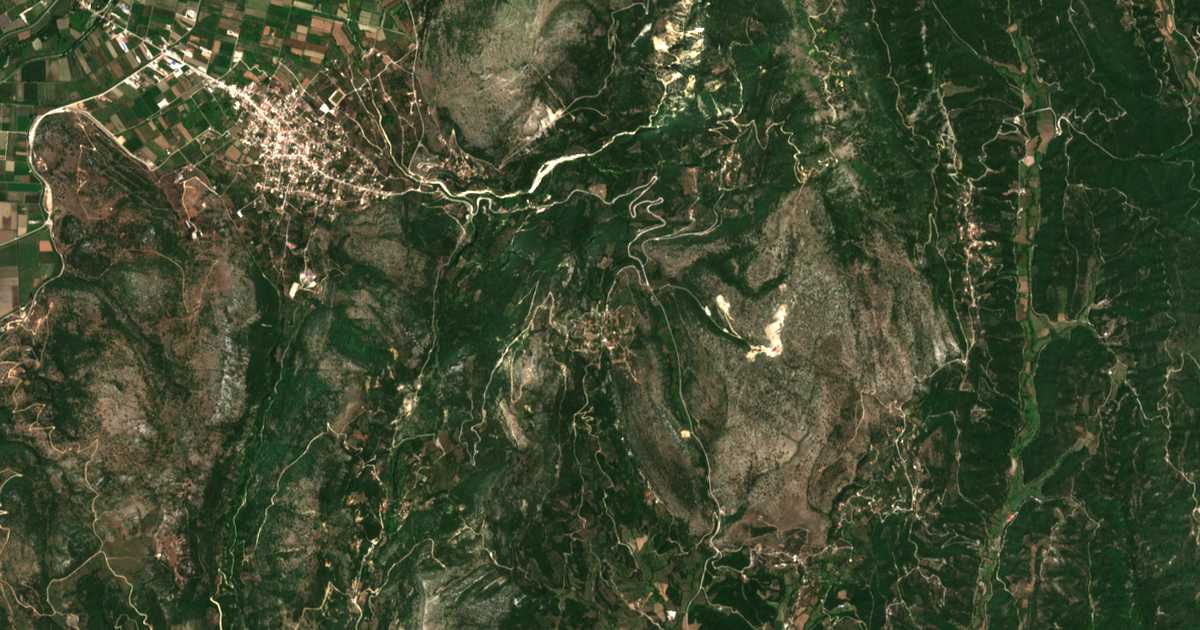 Mapa por satélite de Valanidoússa