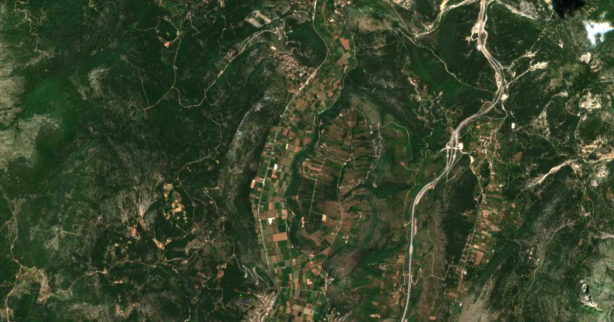 Mapa por satélite de Áno Drymón