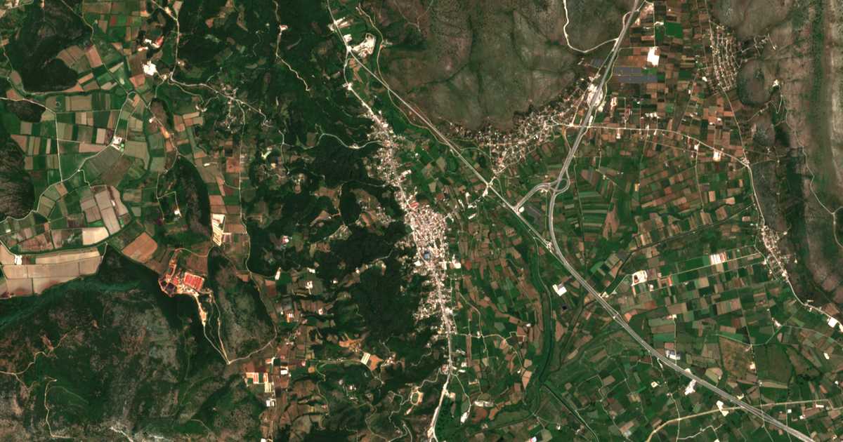 Mapa por satélite de Filippiás