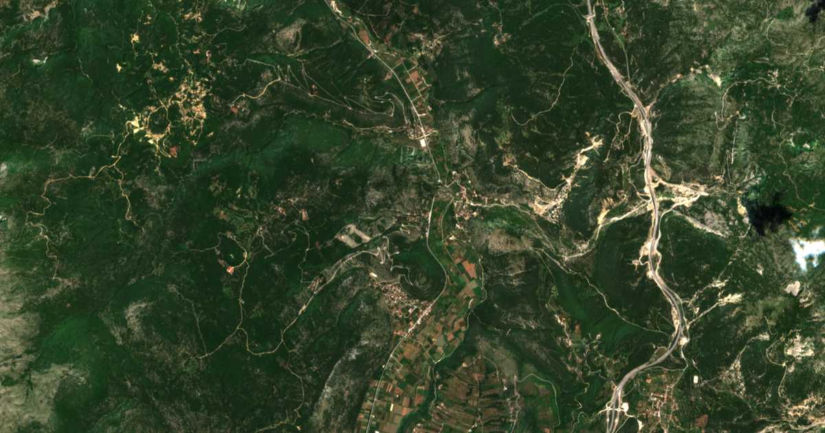 Mapa por satélite de Gonía