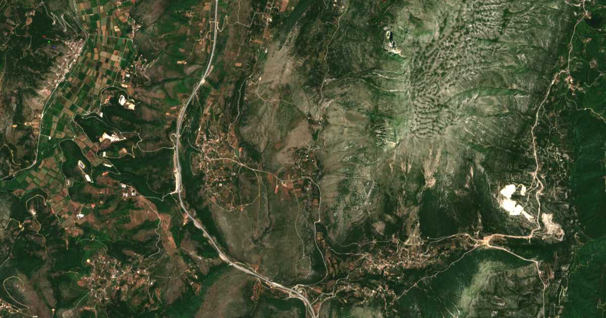 Mapa por satélite de Kastríon