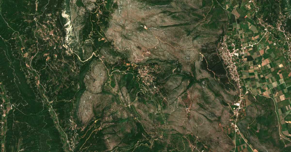 Mapa por satélite de Kranéa