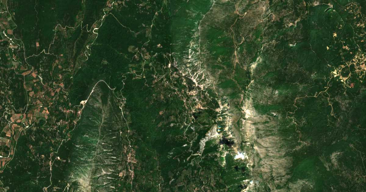 Mapa por satélite de Melianá