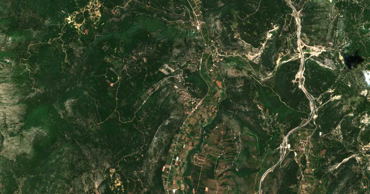 Mapa por satélite de Panagía