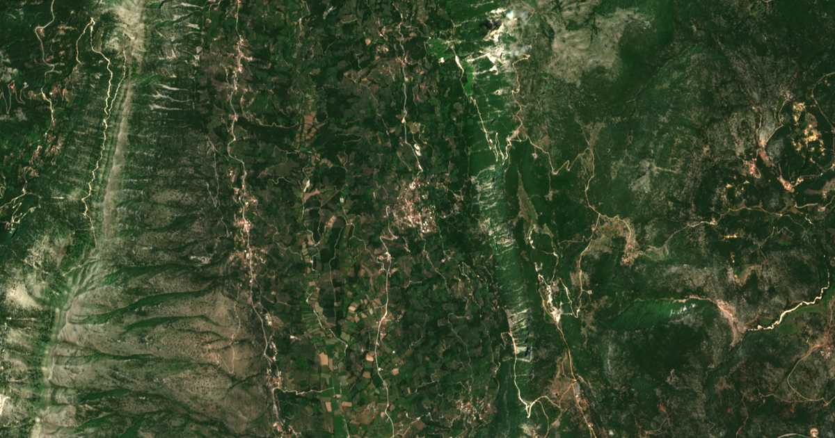 Mapa por satélite de Pappadátai