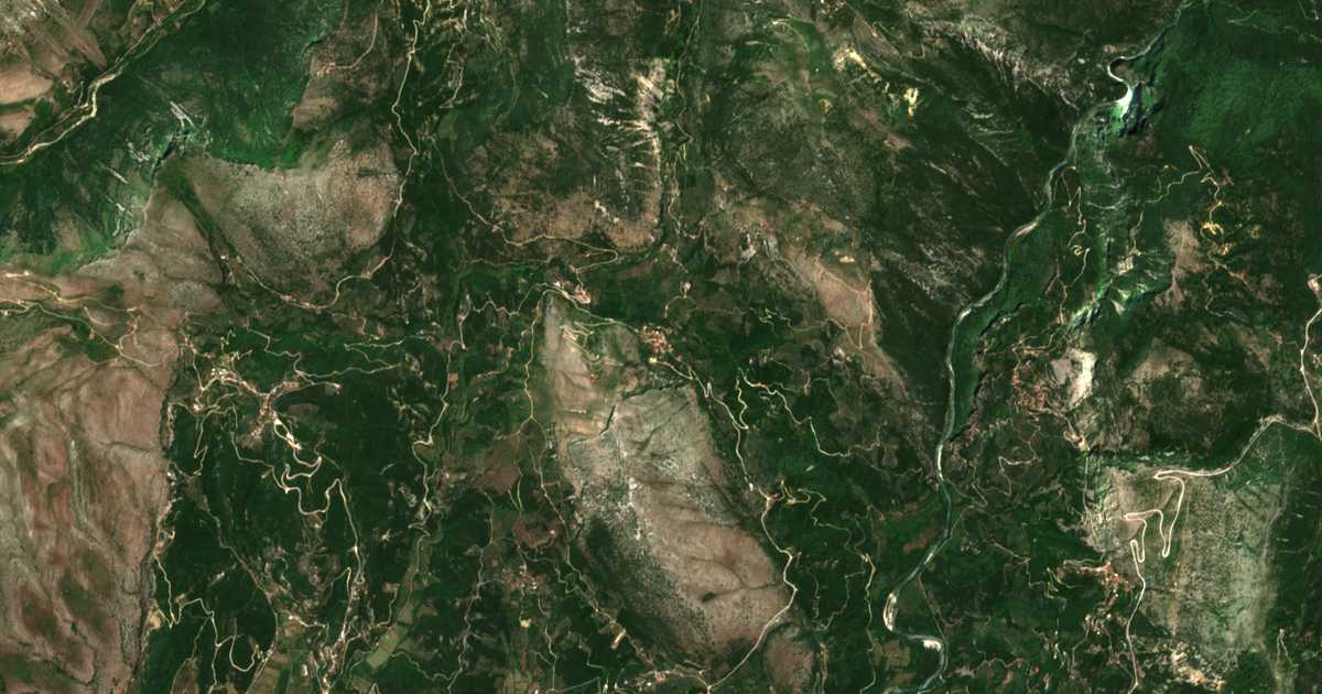 Mapa por satélite de Kokkiniá