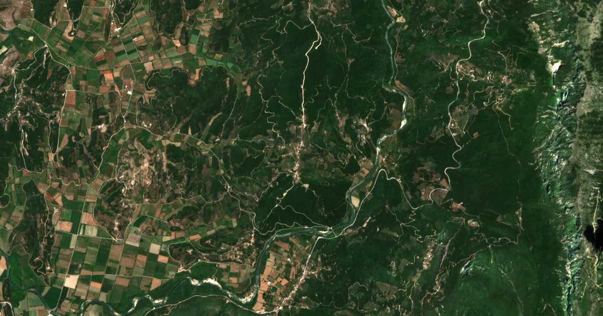 Mapa por satélite de Palaiochórion