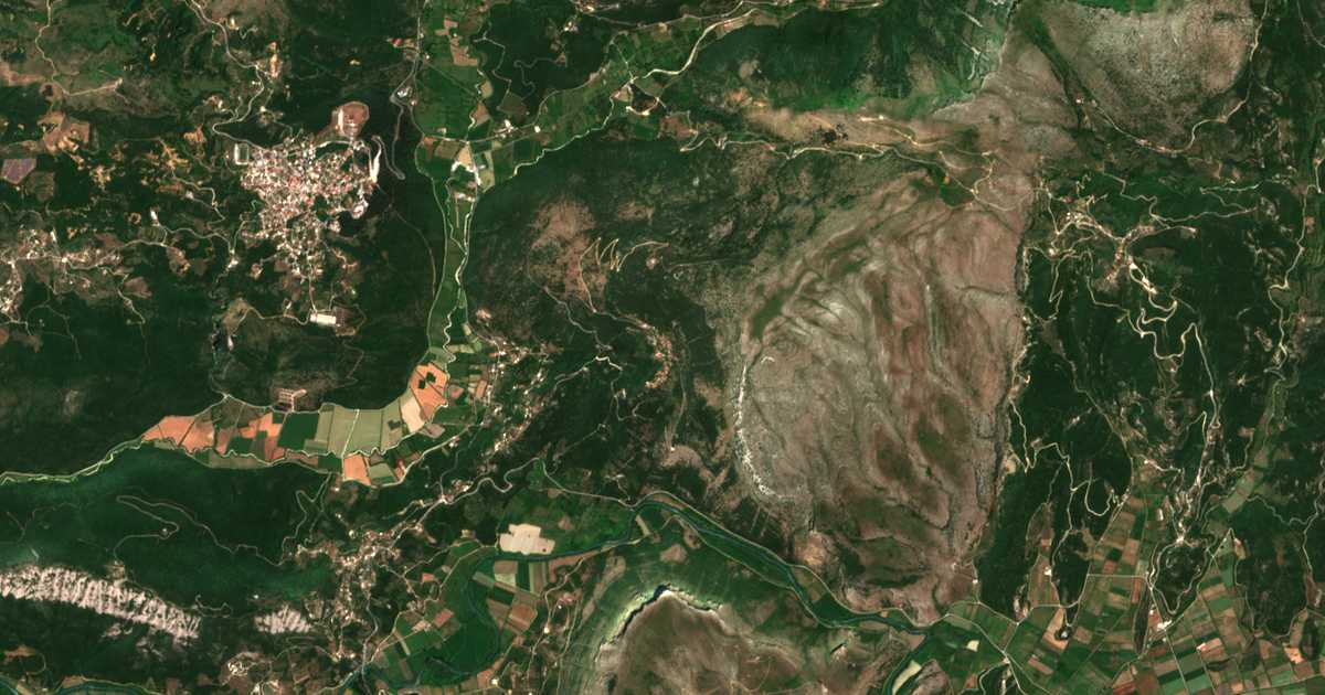 Mapa por satélite de Síderi