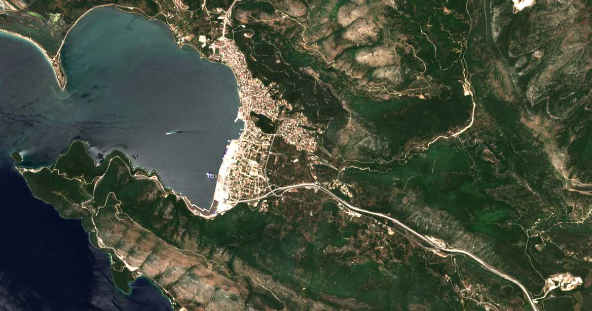Mapa por satélite de Graikochórion
