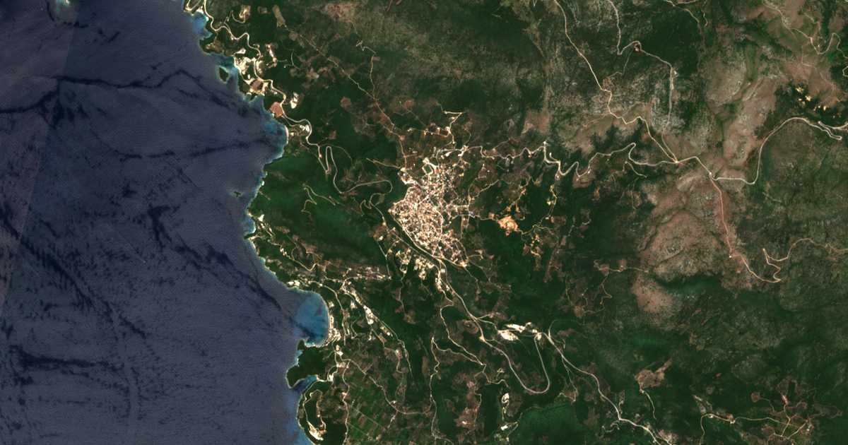 Mapa por satélite de Pérdika