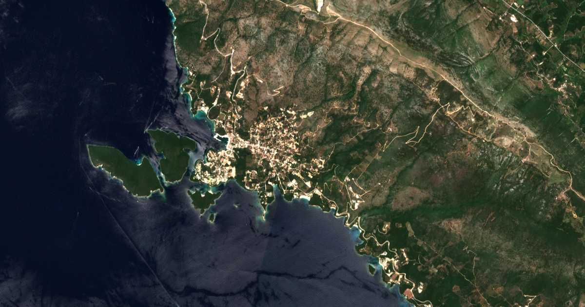 Mapa por satélite de Sývota