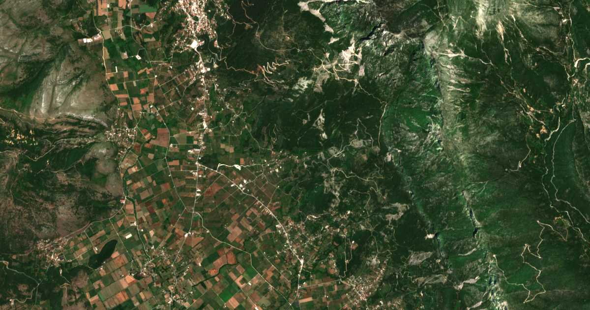 Mapa por satélite de Chrysavgí