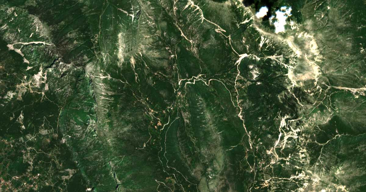 Mapa por satélite de Frosýni