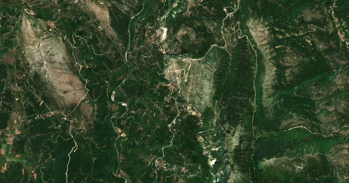 Mapa por satélite de Plakotí
