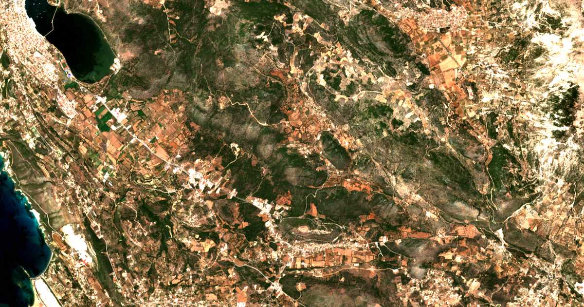 Mapa por satélite de Demoutsantáta