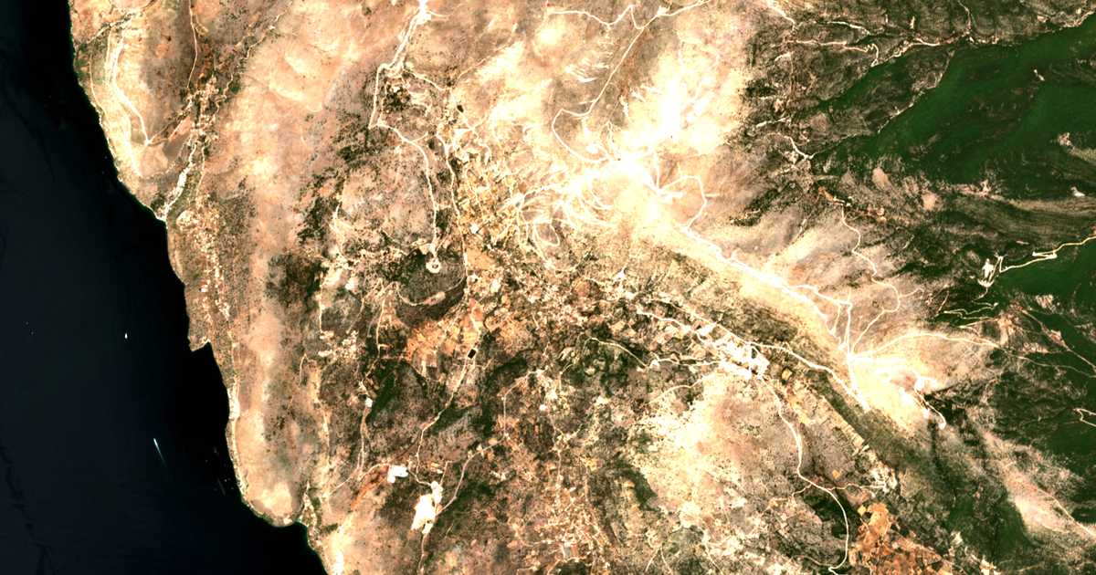 Mapa por satélite de Dilináta