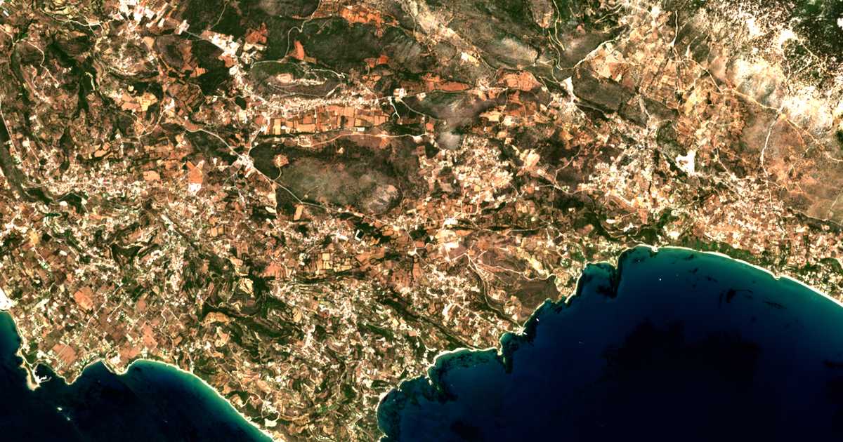 Mapa por satélite de Dorizáta