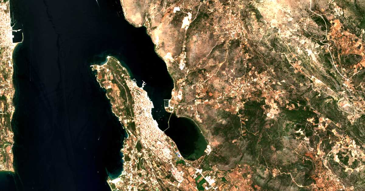 Mapa por satélite de Drápanon