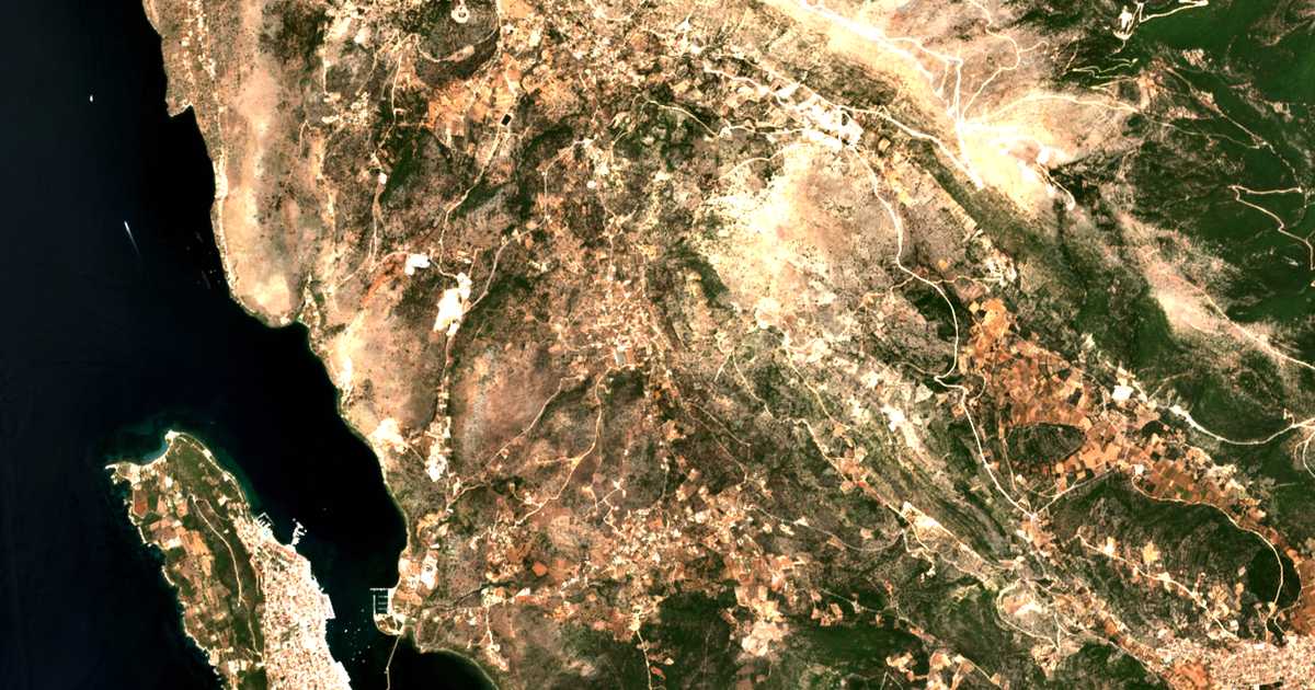 Mapa por satélite de Farakláta