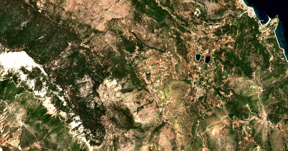 Mapa por satélite de Kapandrítion