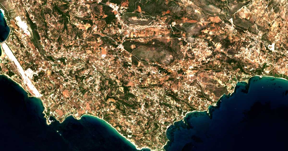 Mapa por satélite de Kerameiaí