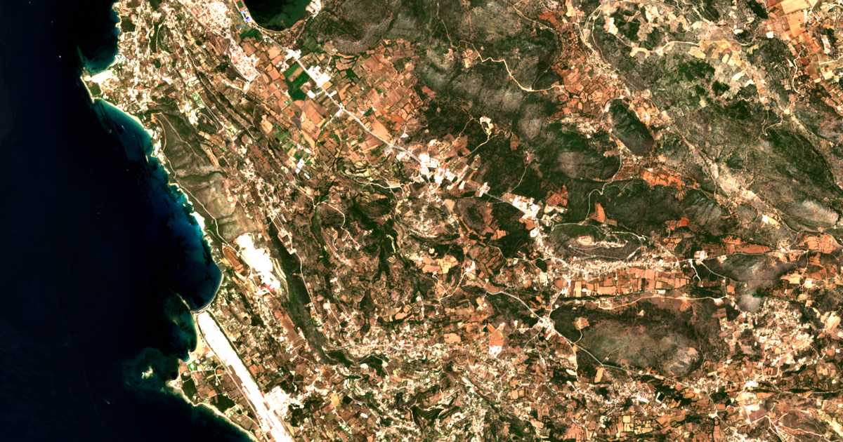 Mapa por satélite de Kokolata