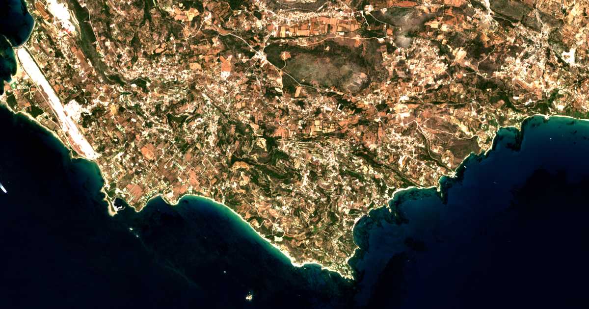 Mapa por satélite de Koriánna
