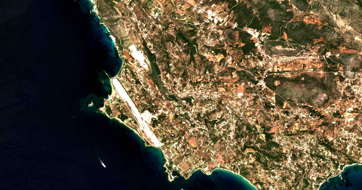 Mapa por satélite de Lakitra