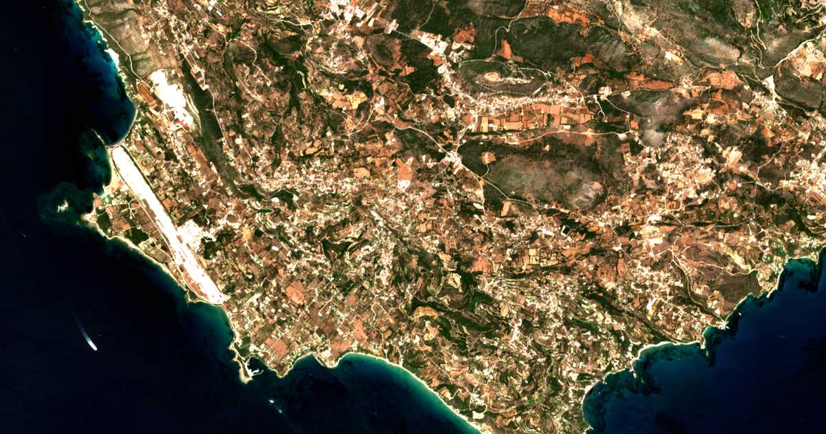 Mapa por satélite de Metaxáta